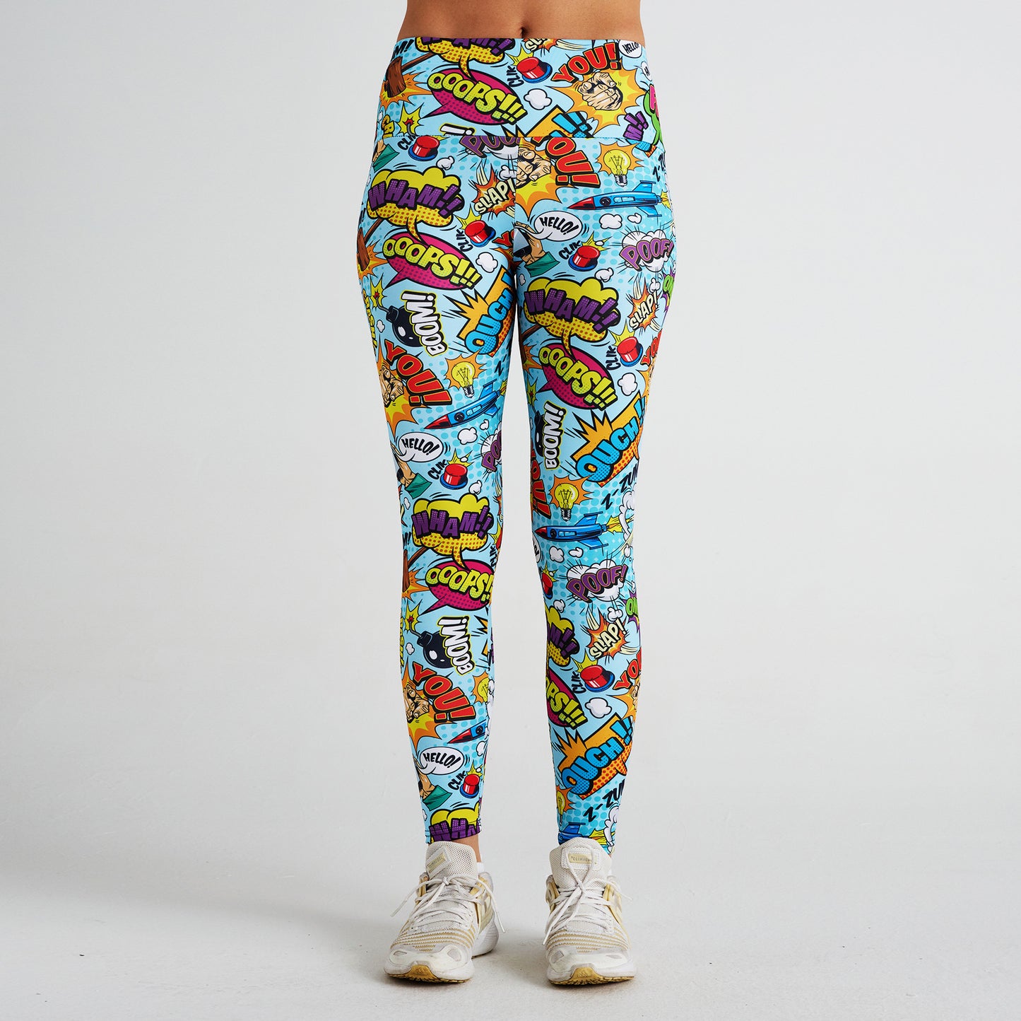 Fashionable Cartoon Print High Waist Sports Fitness Yoga Pants