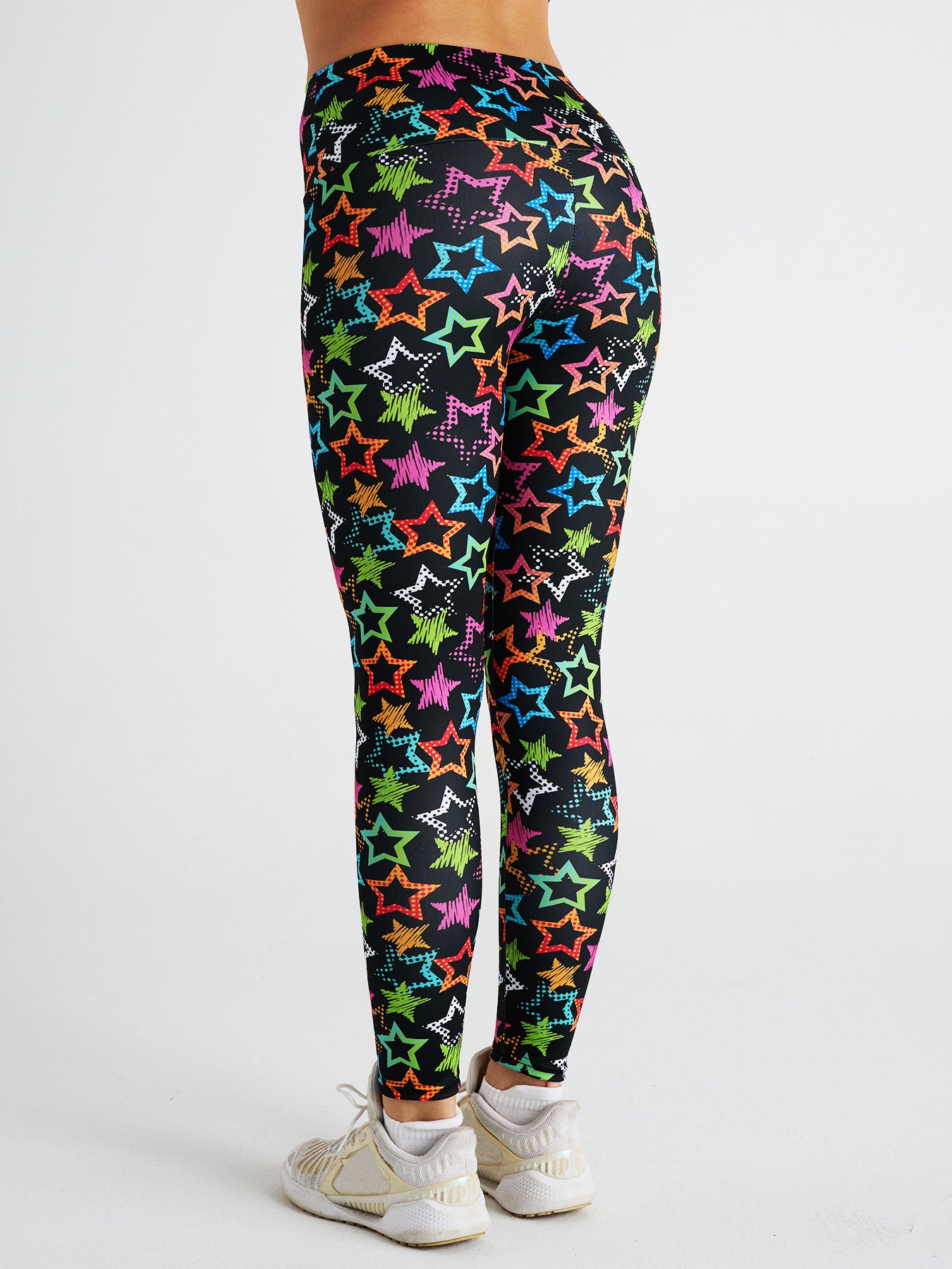 Star Print High Waist Sports Fitness Yoga Pants