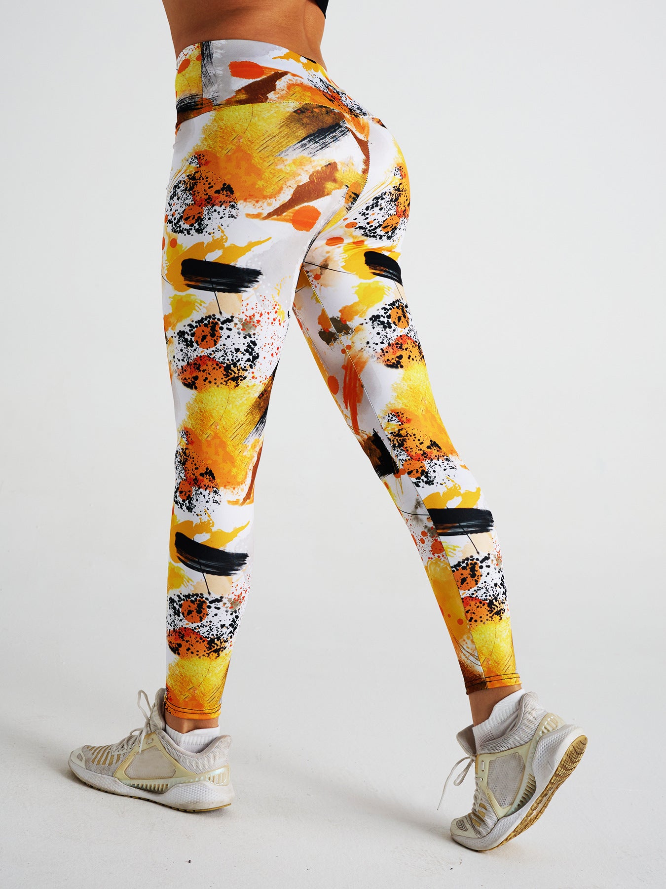 Tie Dye Printed High Waist Sports Fitness Yoga Pants