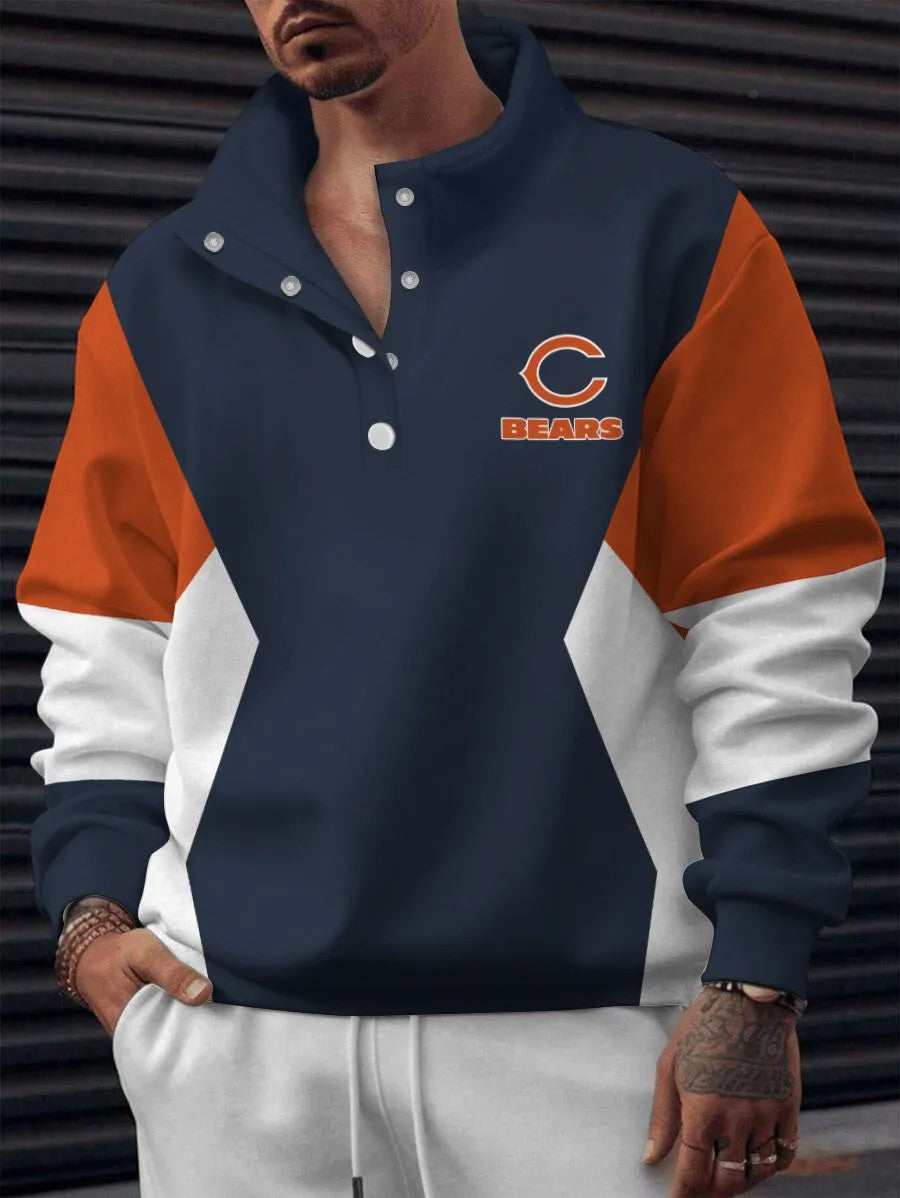 Chicago Bears Digital Print Western Style Vintage Sweatshirt