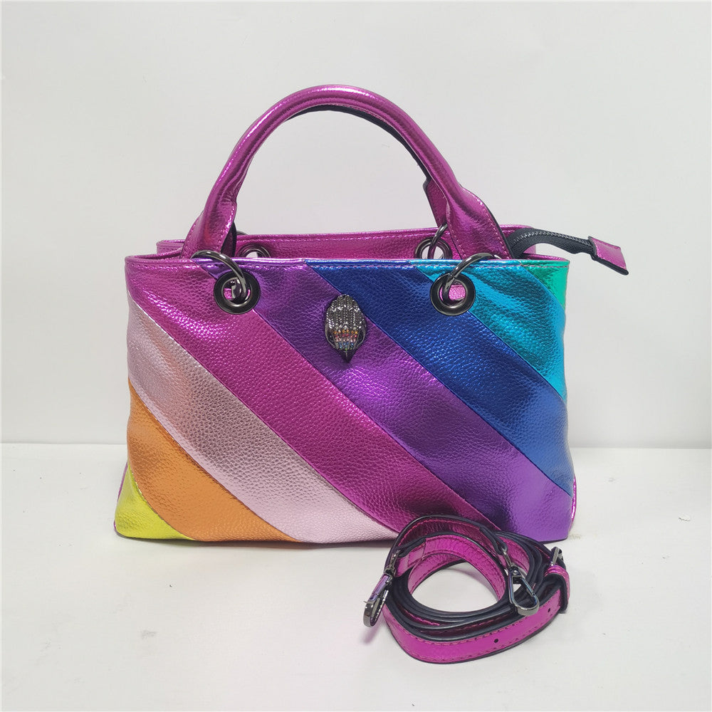 New Color Stitching Large-capacity Eagle Head Crossbody Bag