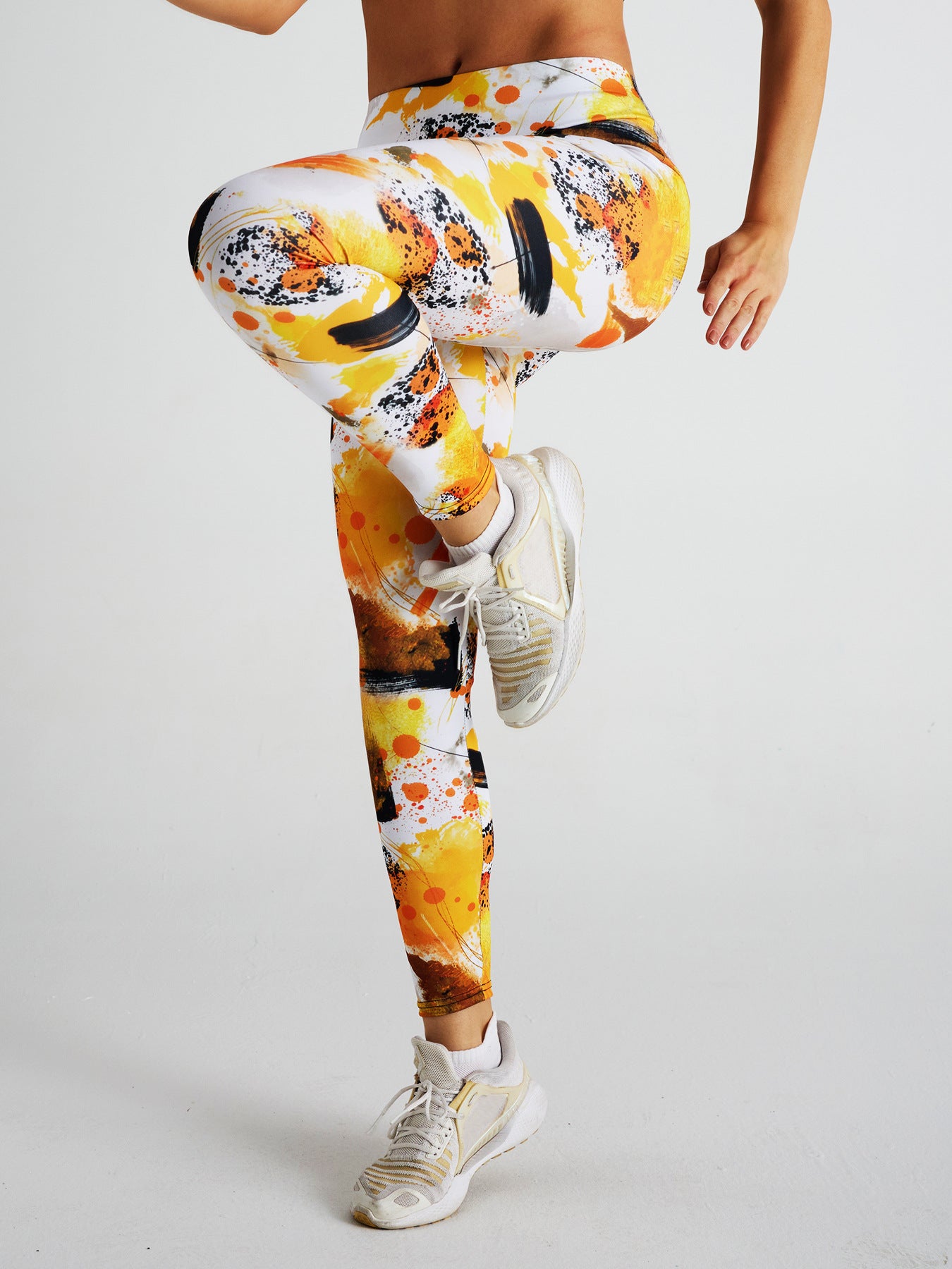 Tie Dye Printed High Waist Sports Fitness Yoga Pants