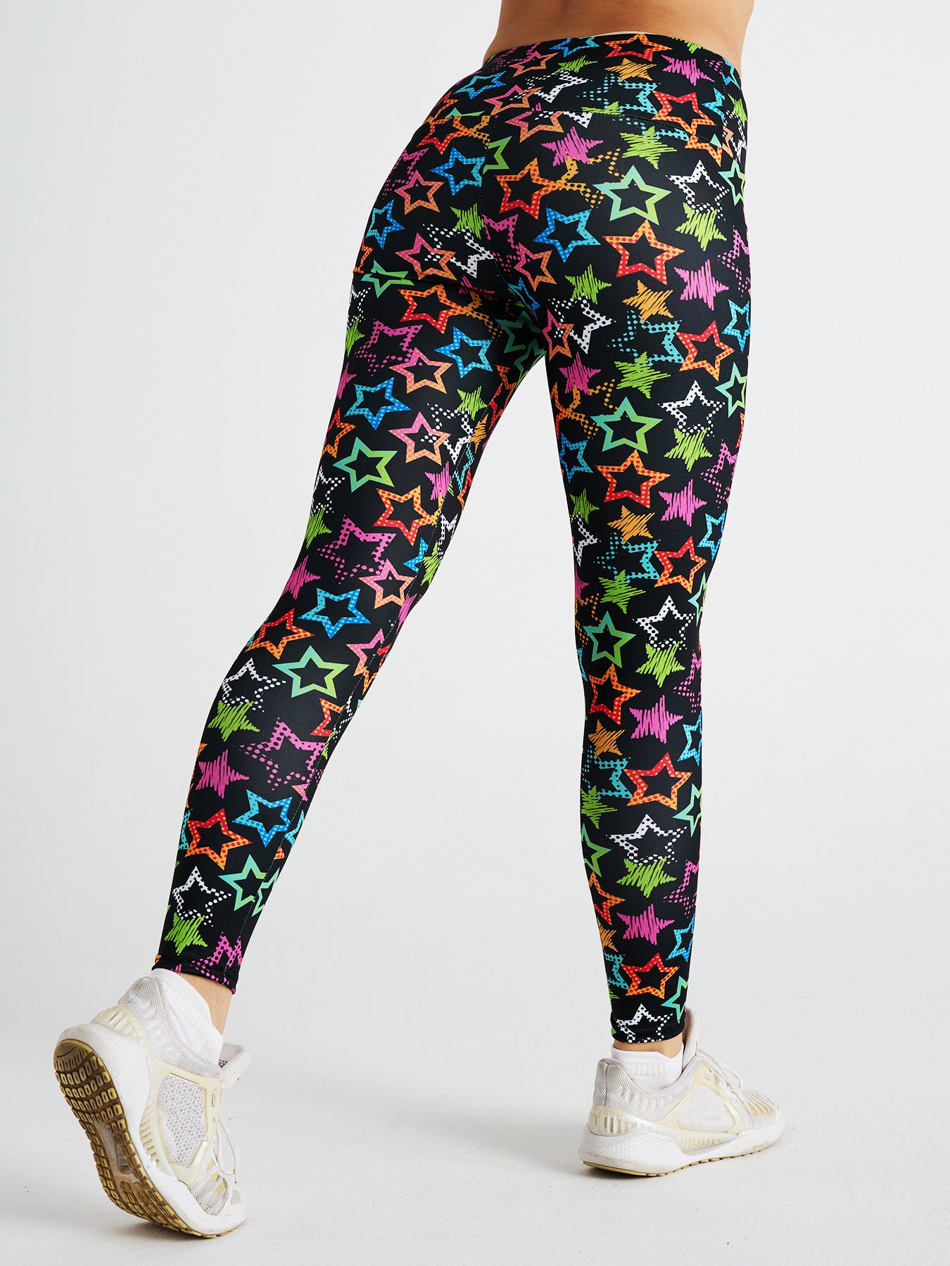 Star Print High Waist Sports Fitness Yoga Pants