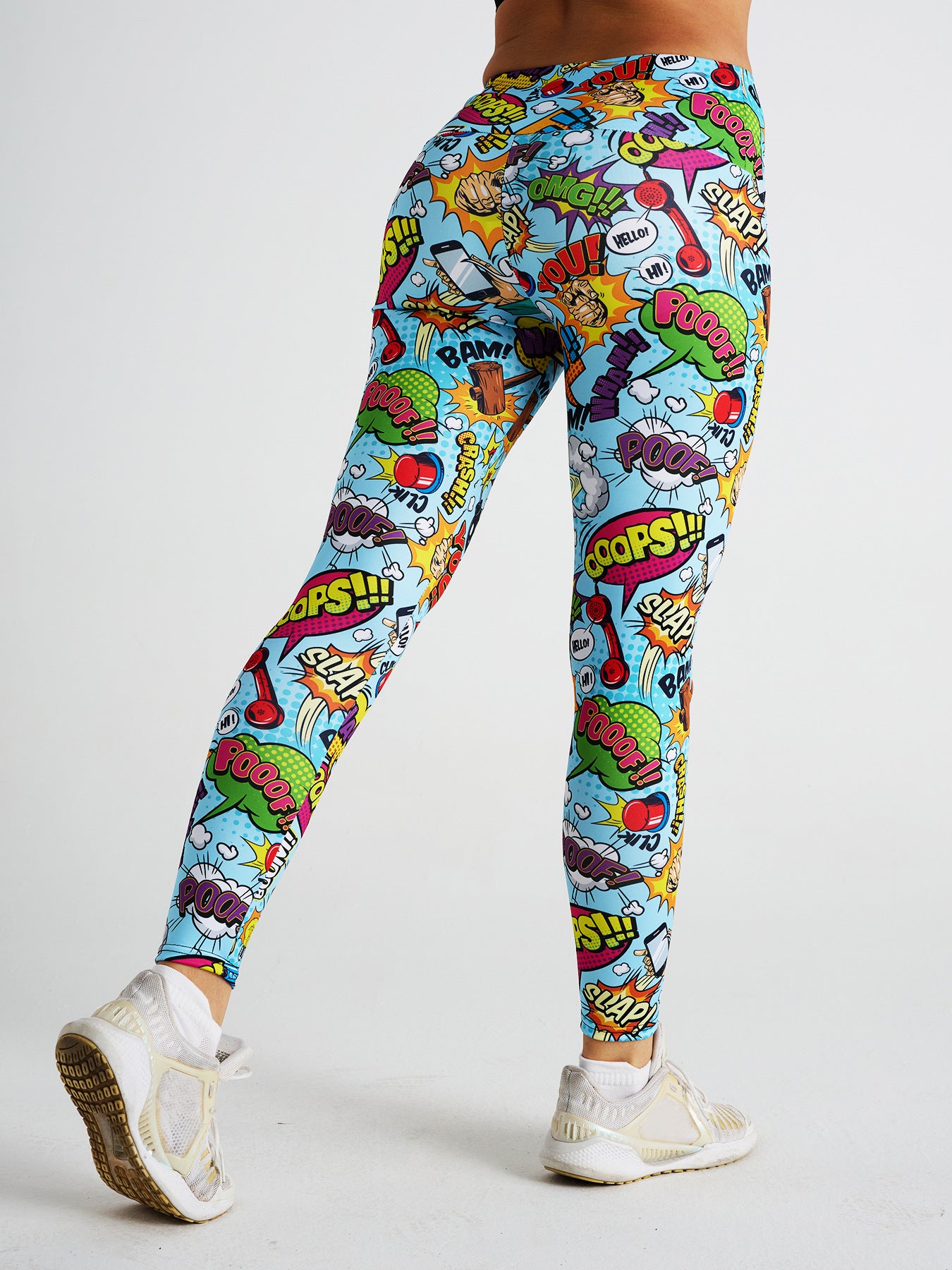 Fashionable Cartoon Print High Waist Sports Fitness Yoga Pants