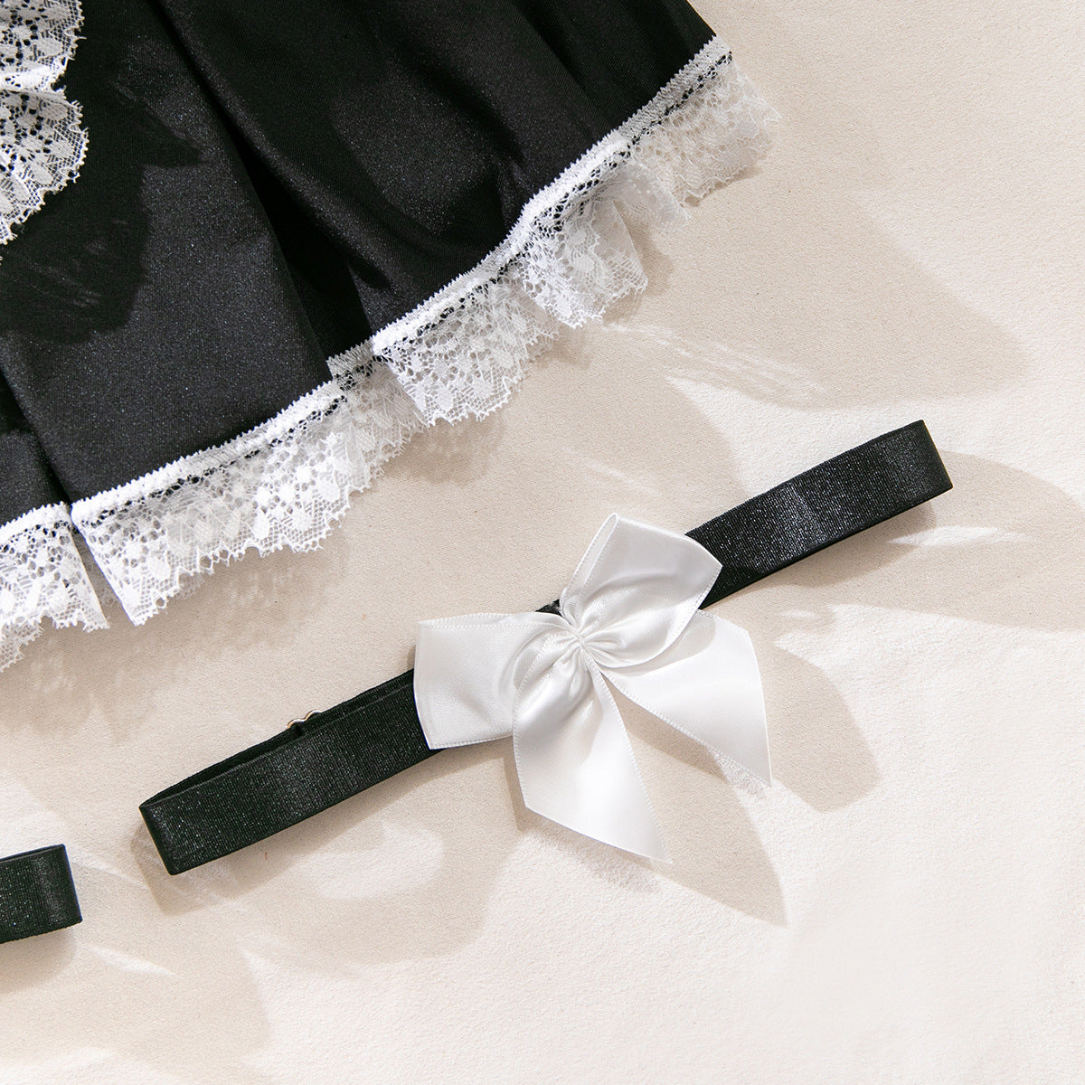 Cute Dress-up Strap Cross-hanging Sexy Bra Set 4-piece Set