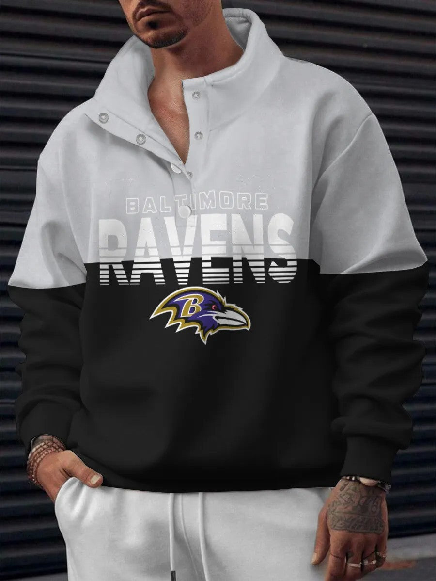 Baltimore Ravens Digital Print Western Style Vintage Sweatshirt