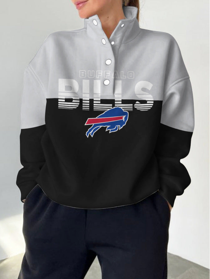 Buffalo Bills Digital Print Western Style Vintage Sweatshirt