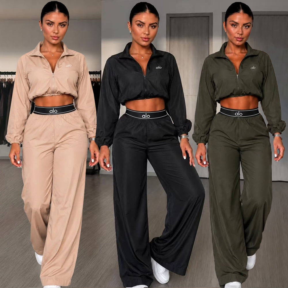 Fashionable Embroidered Quick-Drying Sweat-Absorbing Casual Set