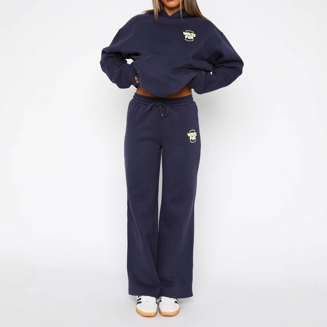 Fashion Sports Outdoor Long-sleeved Trousers Sweatshirt Suit