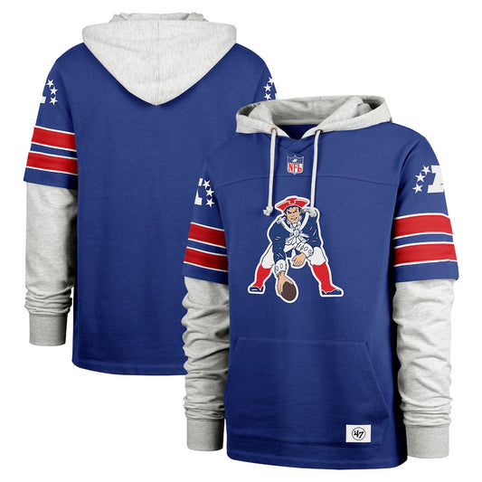 New England Patriots Casual Sports Fake Two-piece Hoodie