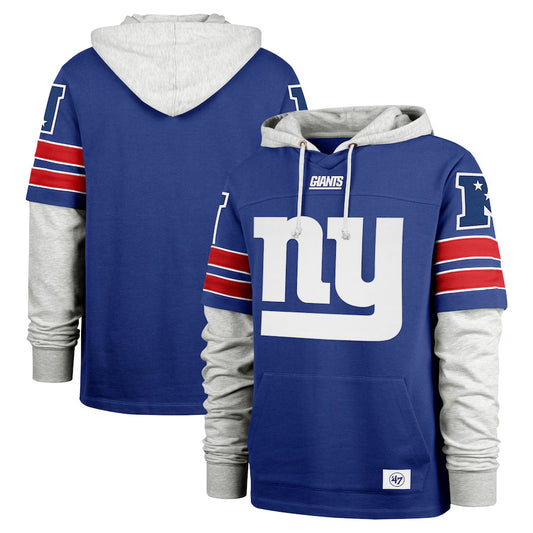 New York Giants Casual Sports Fake Two-piece Hoodie