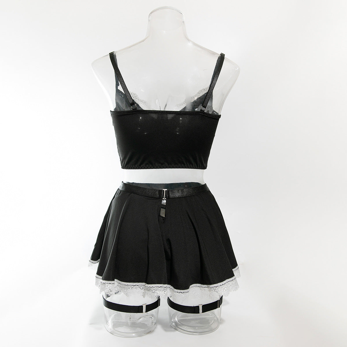 Maid Cosplay Lace Miniskirt Set