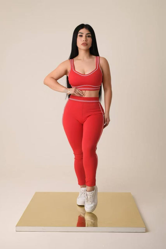 Sleeveless High-waisted Fitness Yoga Outfit Set
