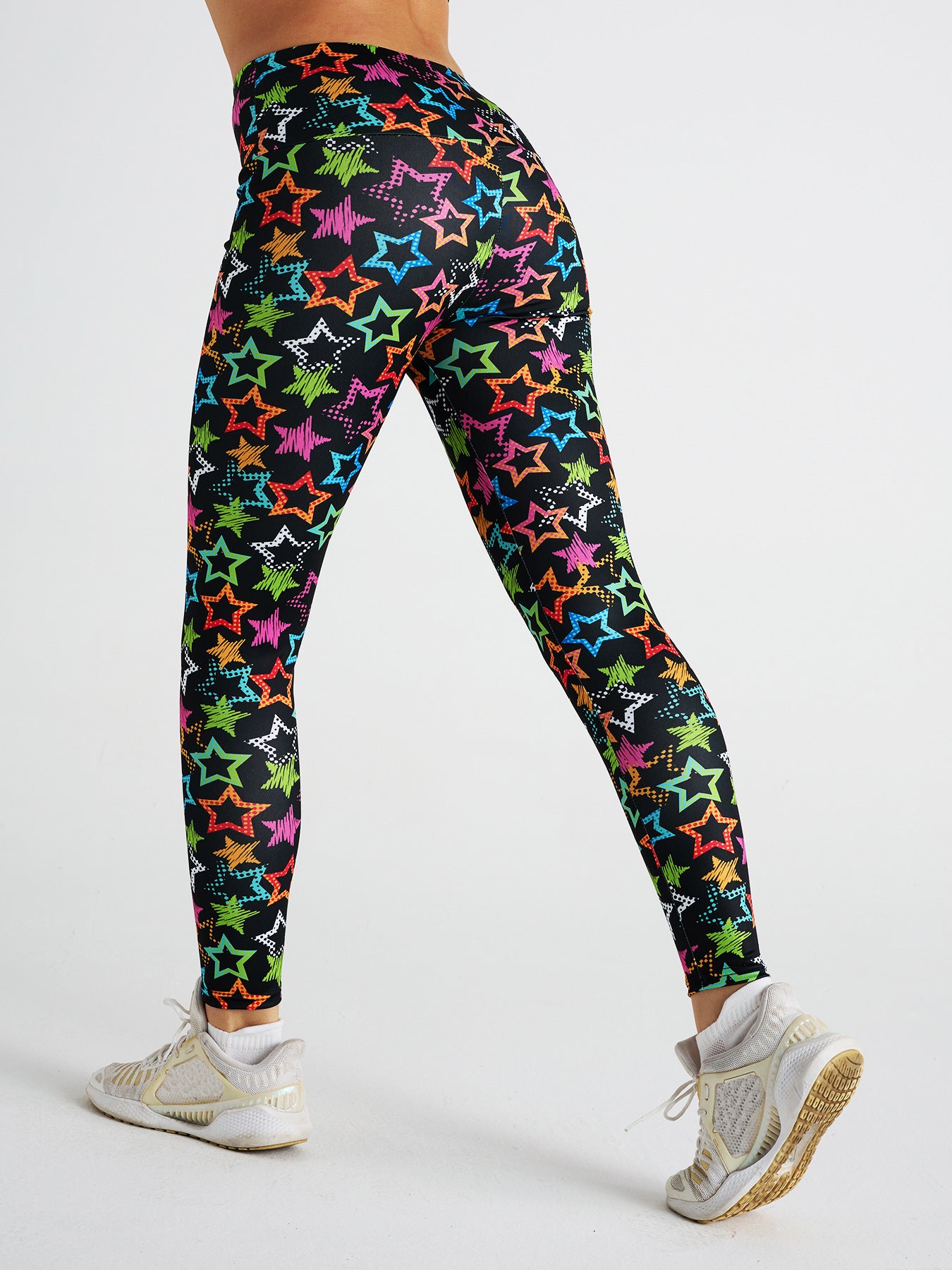 Star Print High Waist Sports Fitness Yoga Pants