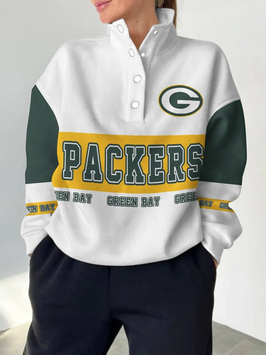 Green Bay Packers Digital Print Western Style Vintage Sweatshirt