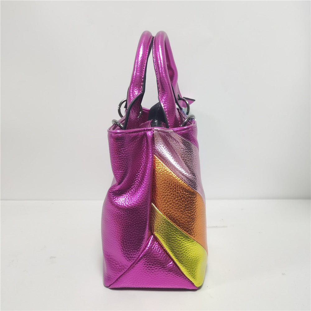 New Color Stitching Large-capacity Eagle Head Crossbody Bag