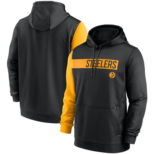 Pittsburgh Steelers Colorblock Performance Pullover Hoodie