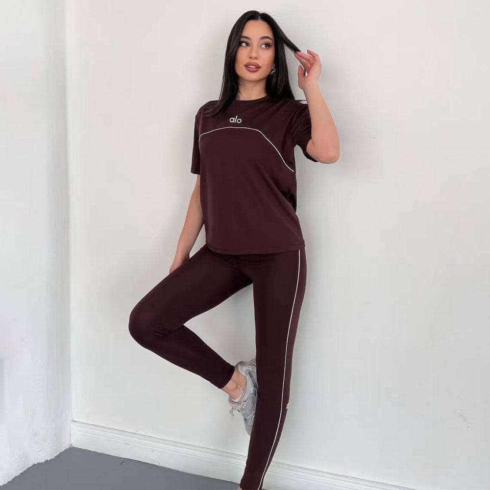 Fashionable Embroidered Quick-Drying Casual Sports Suit