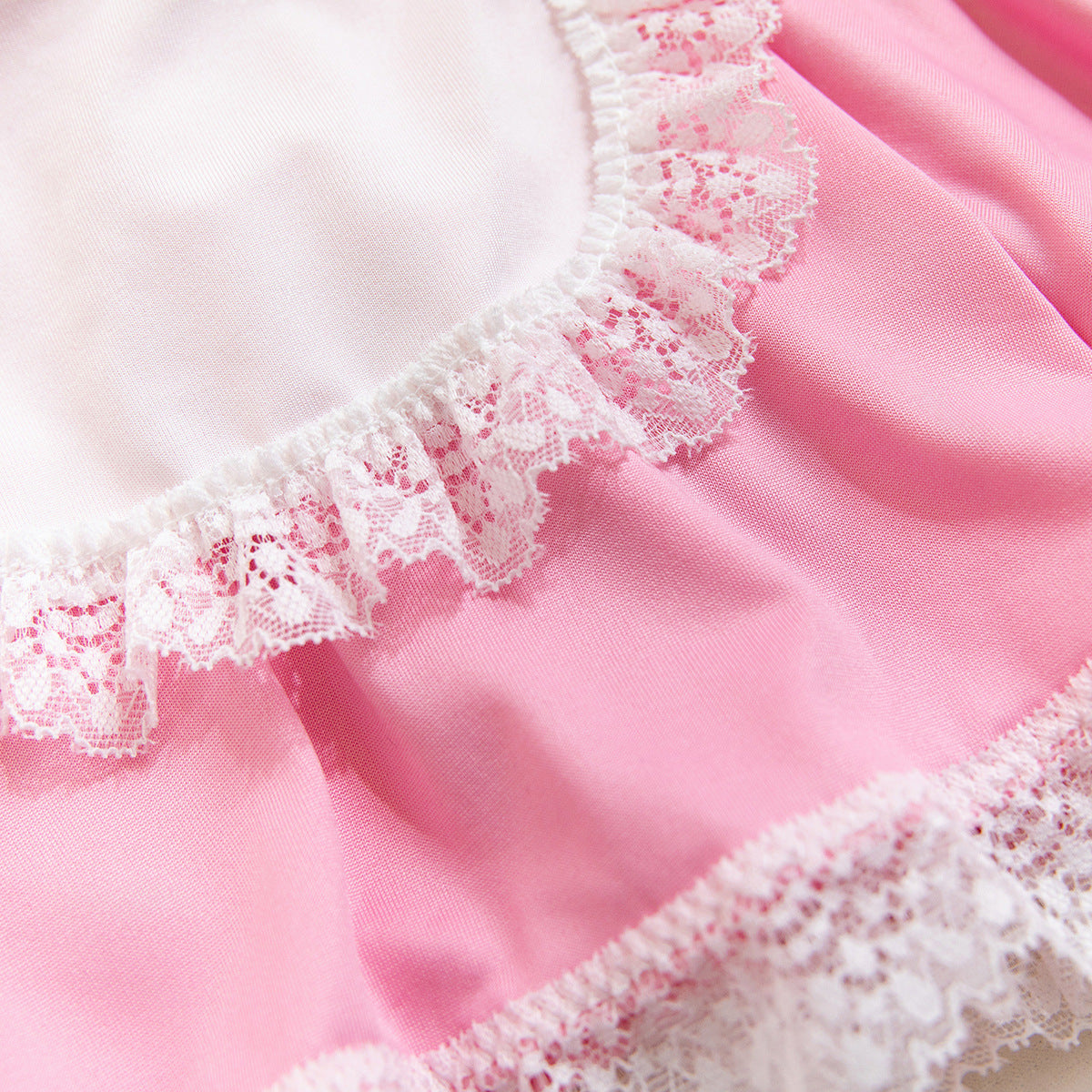 Maid Cosplay Lace Miniskirt Set