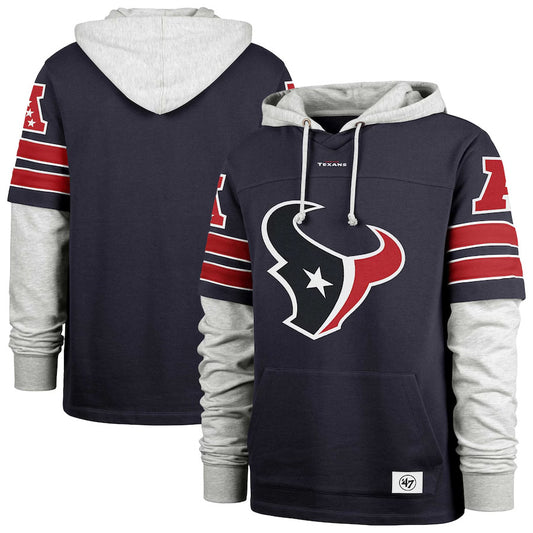 Houston Texans Casual Sports Fake Two-piece Hoodie
