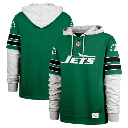 New York Jets Casual Sports Fake Two-piece Hoodie