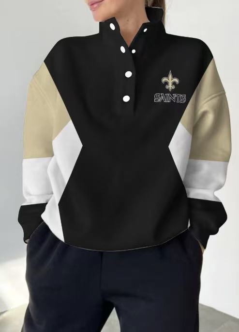 New Orleans Saints Digital Print Western Style Vintage Sweatshirt