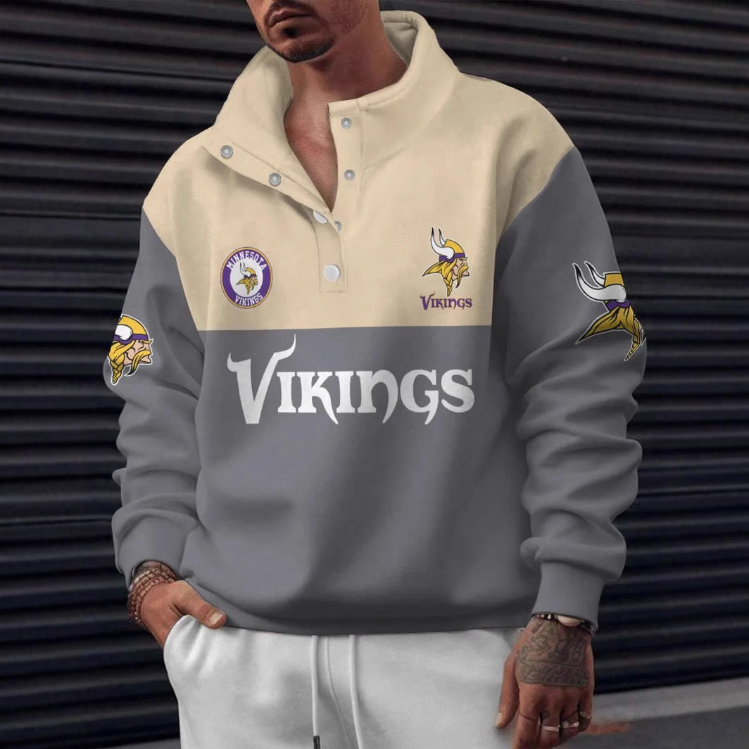 Minnesota Vikings Digital Print Western Style Vintage Sweatshirt