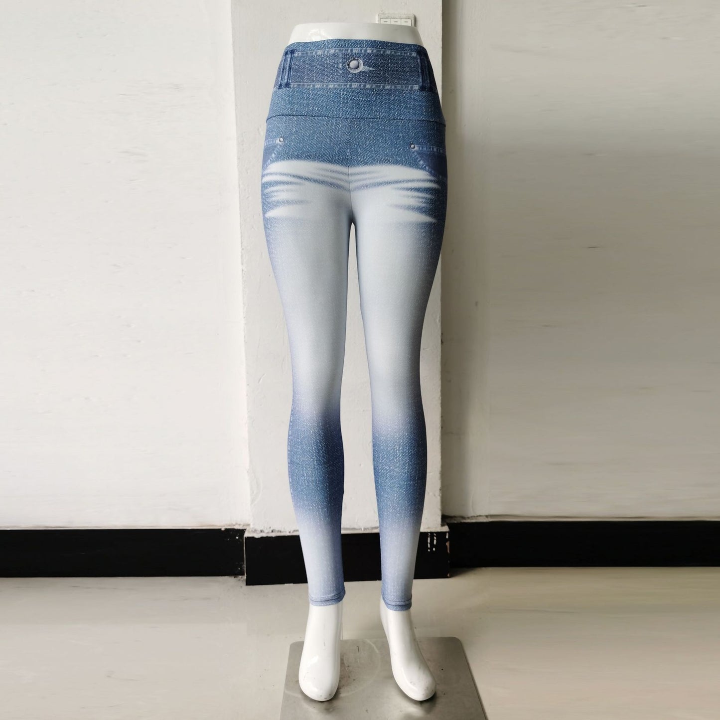 Sexy Jeans Printed High Waist Sports Fitness Yoga Pants