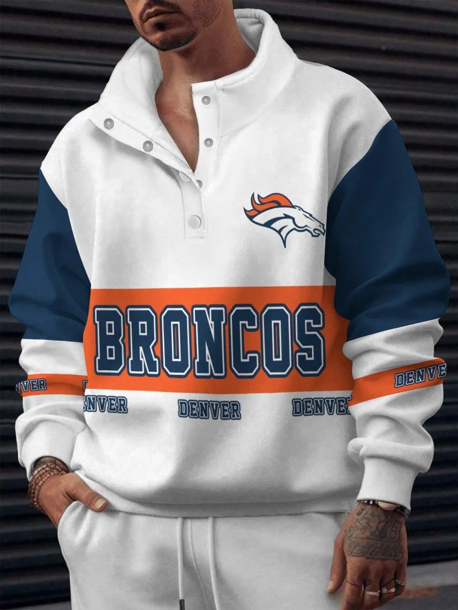 Denver Broncos Digital Print Western Style Vintage Sweatshirt