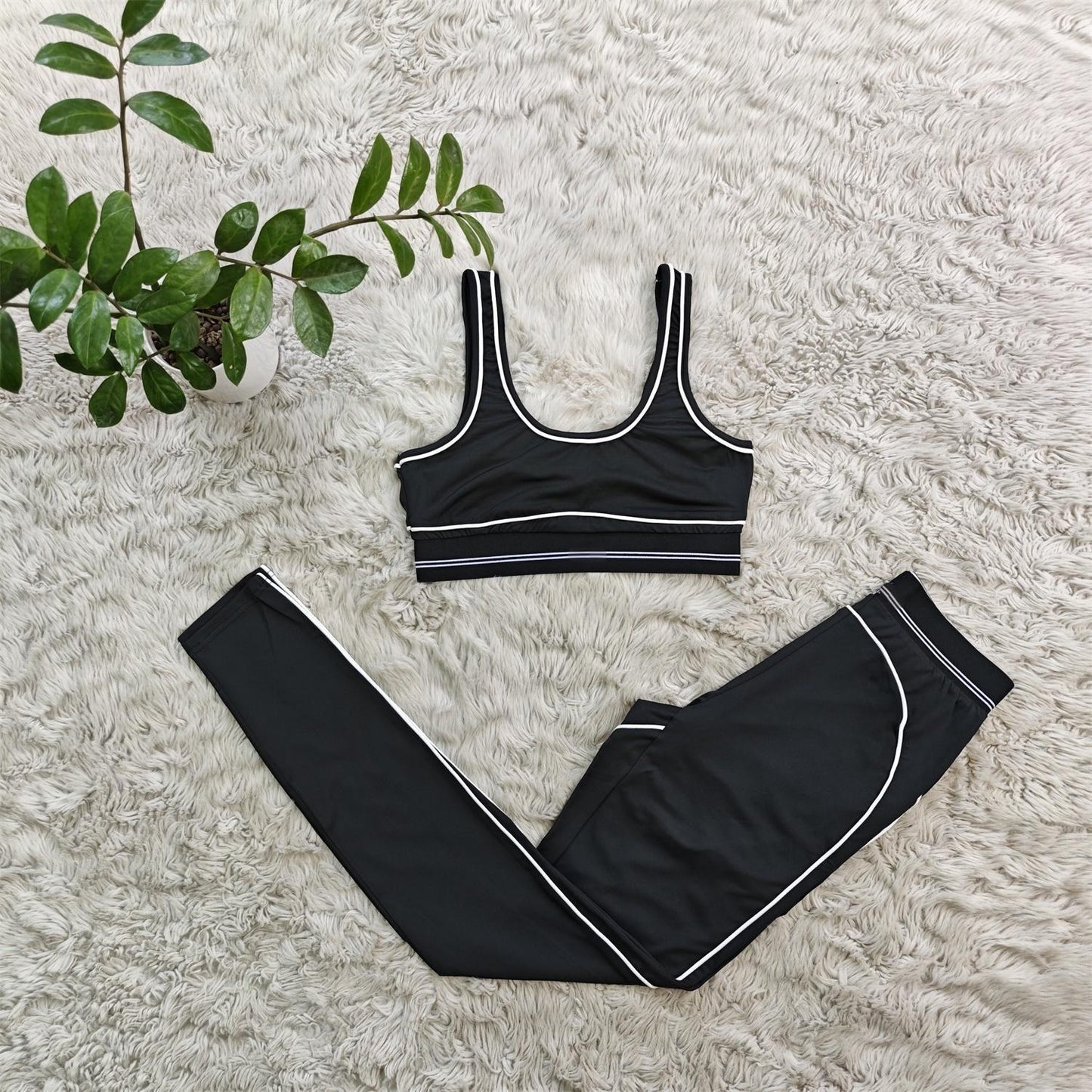 Sleeveless High-waisted Fitness Yoga Outfit Set