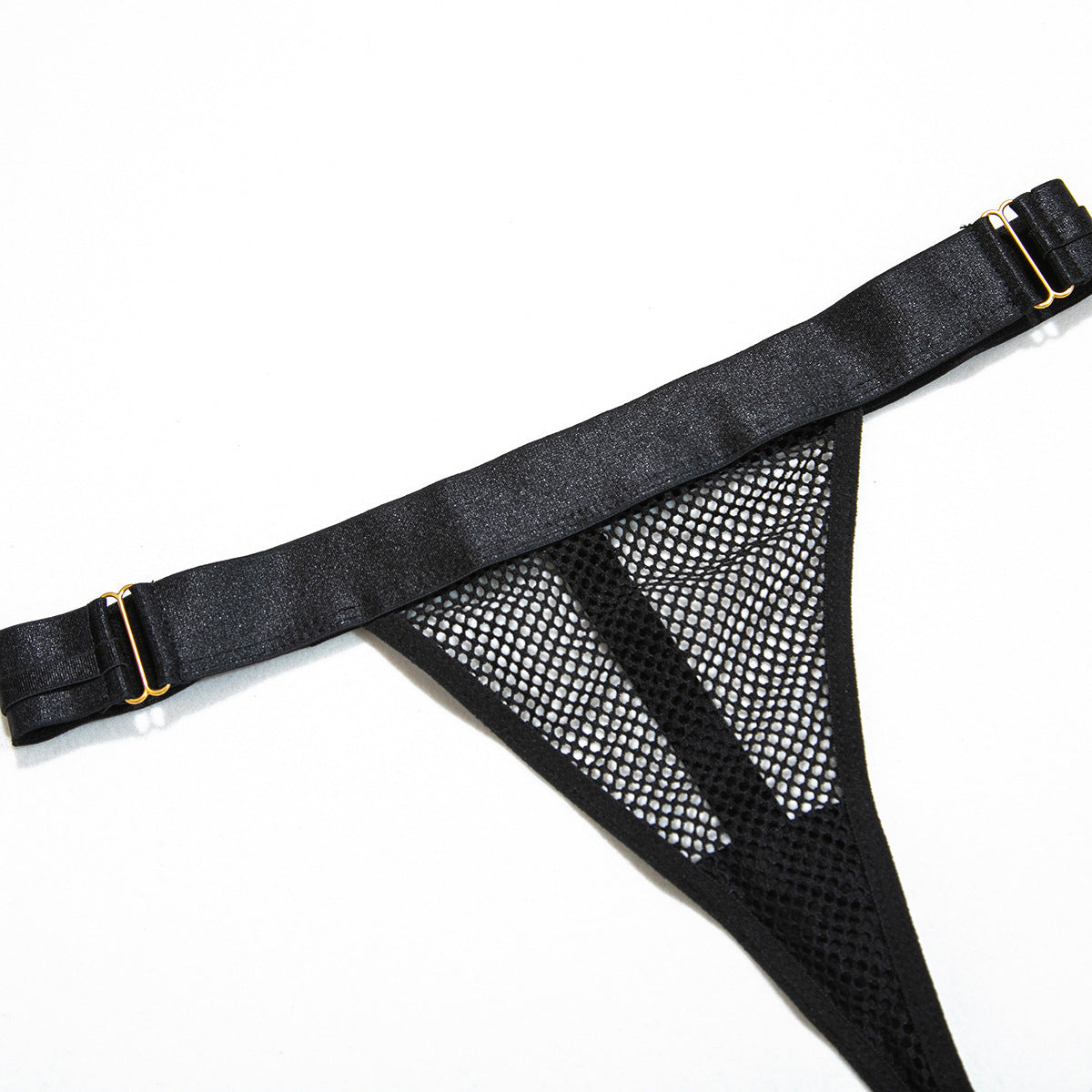 Hot Girl Style Mesh Sexy Waist Corset Bodysuit Wire Ring Gathered Neck Suit