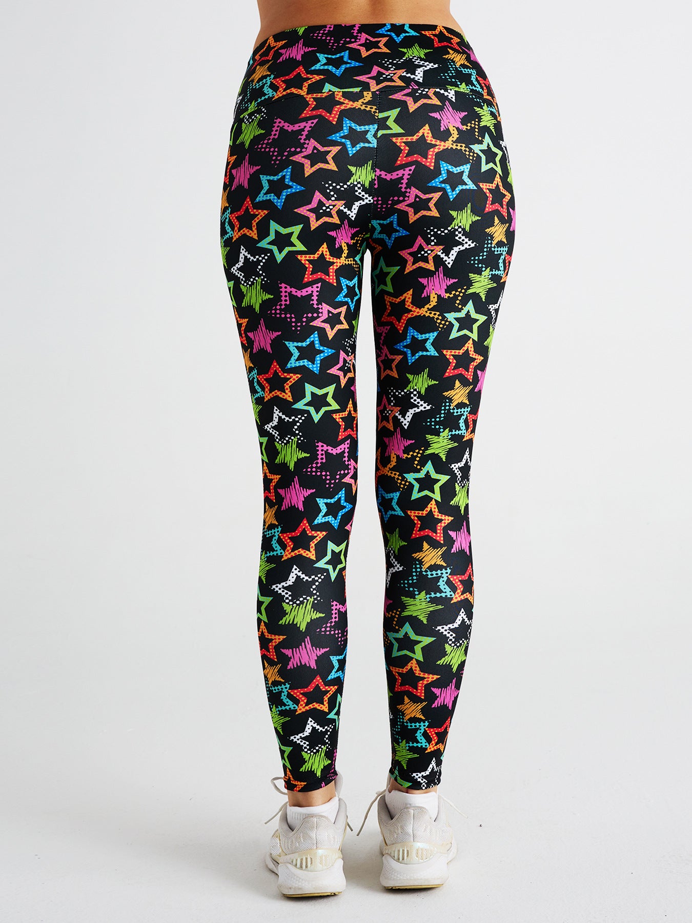 Star Print High Waist Sports Fitness Yoga Pants