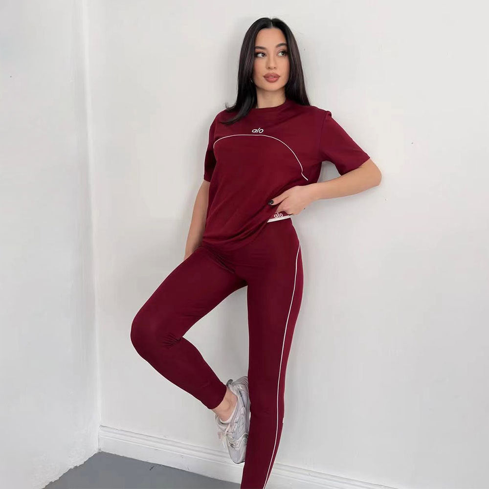 Fashionable Embroidered Quick-Drying Casual Sports Suit