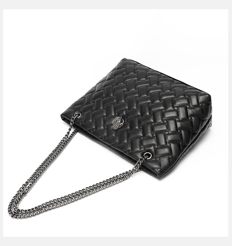 Diamond Chain Eagle Head Shoulder Crossbody Tote Bag