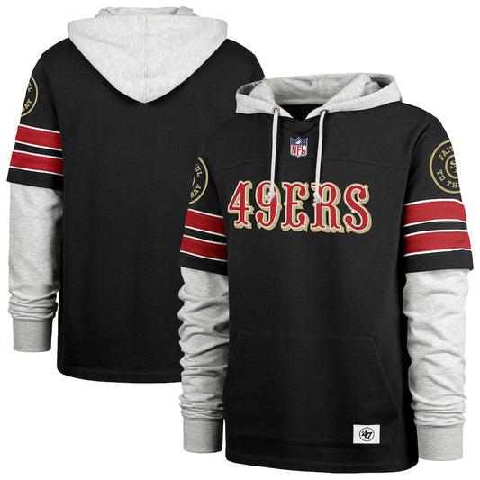 San Francisco 49ers Casual Sports Fake Two-piece Hoodie