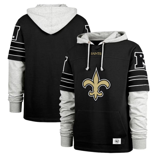 New Orleans Saints Casual Sports Fake Two-piece Hoodie