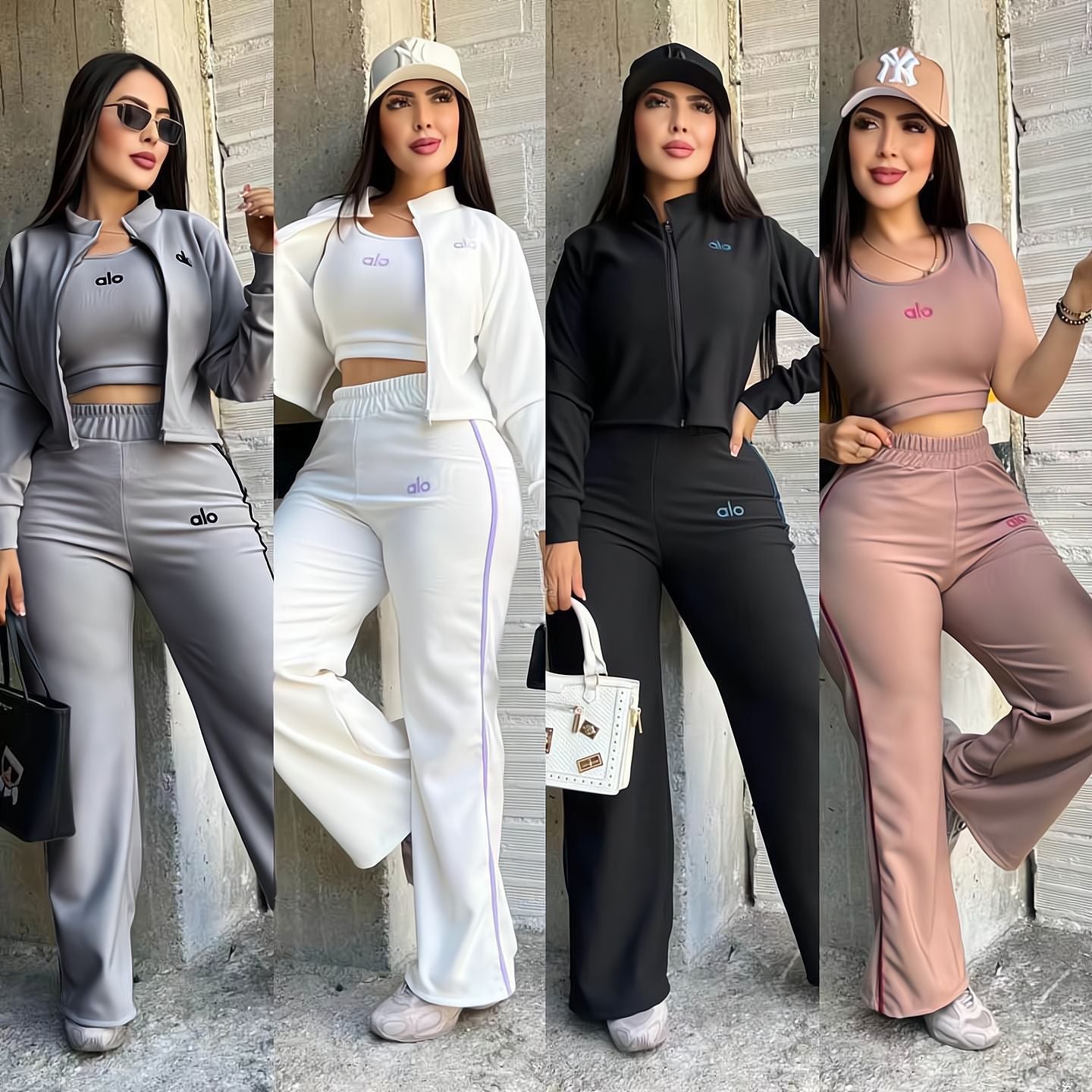 Stylish and Elegant Wide-leg Pants Casual Three-piece Set
