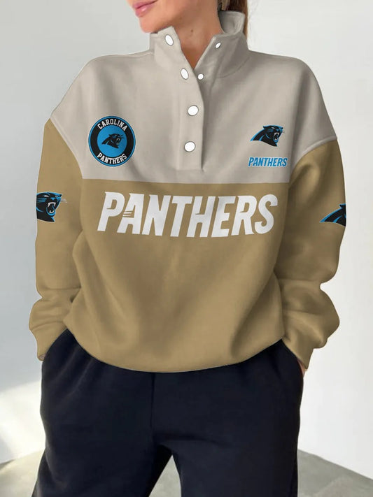 Carolina Panthers Digital Print Western Style Vintage Sweatshirt