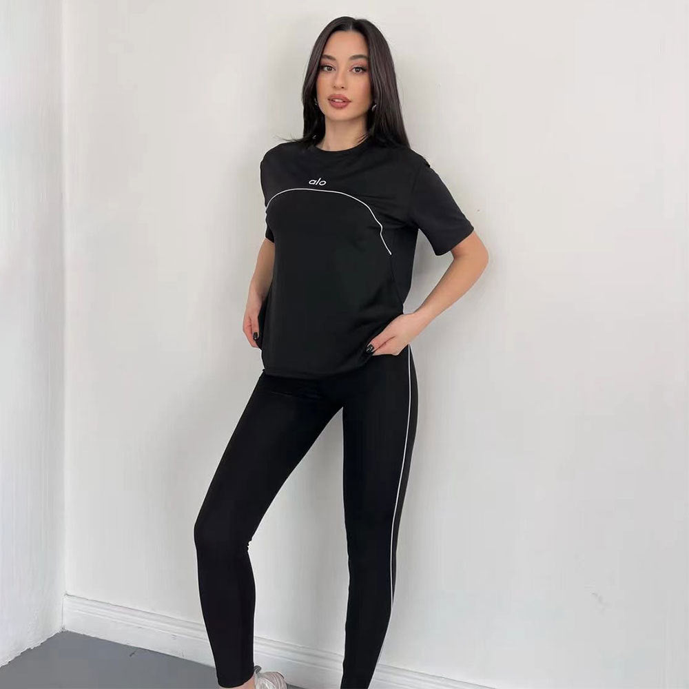 Fashionable Embroidered Quick-Drying Casual Sports Suit