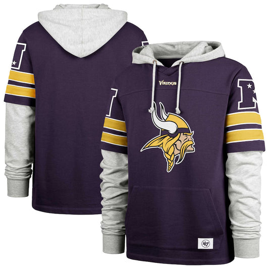 Minnesota Vikings Casual Sports Fake Two-piece Hoodie
