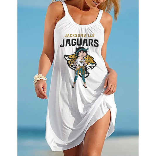Jacksonville Jaguars 3D Digital Printed Suspender Dress