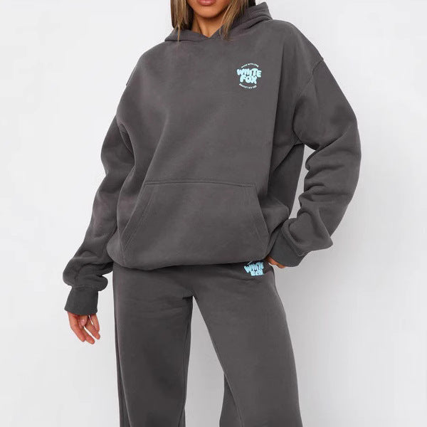 Fashion Sports Outdoor Long-sleeved Trousers Sweatshirt Suit