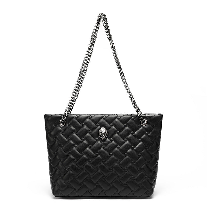 Diamond Chain Eagle Head Shoulder Crossbody Tote Bag