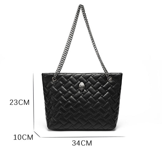 Diamond Chain Eagle Head Shoulder Crossbody Tote Bag