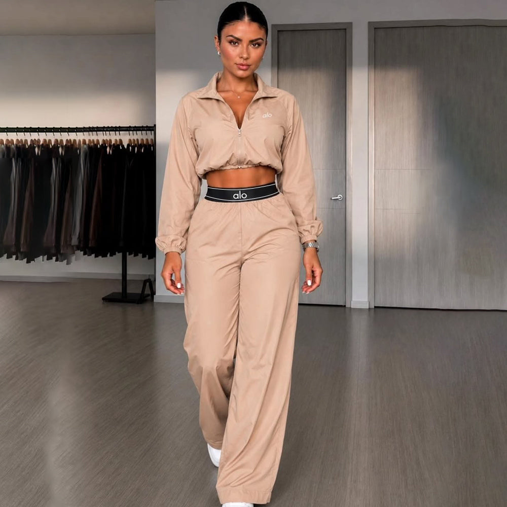 Fashionable Embroidered Quick-Drying Sweat-Absorbing Casual Set